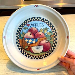 🍎SUSAN WINGET CERAMIC PIE DISH-11 inch diameter